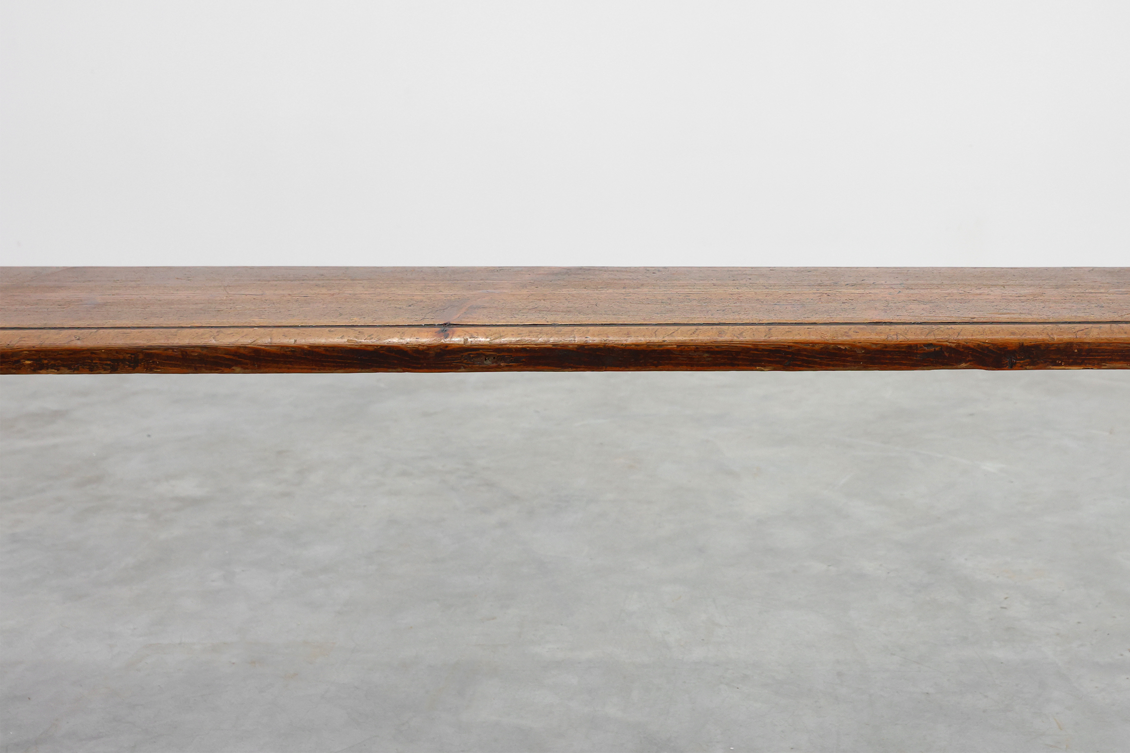 Large wabi sabi style wooden bench with beautiful patina, Japan 19th century thumbnail